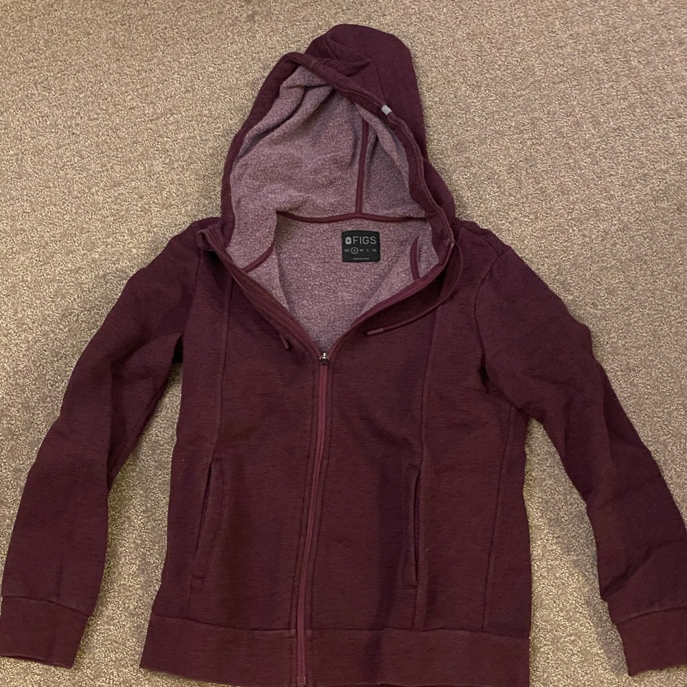 Women’s FIGS Hoodie in Deep Purple